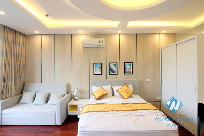 A nice and brand new studio with lake view for rent in Tay Ho, Hanoi